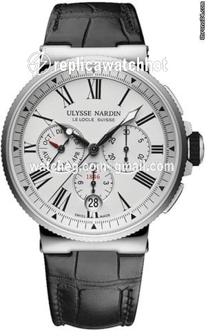 Ulysse Nardin Marine Chronograph Mens watch Unisex Automatic Steel 1533-150-40