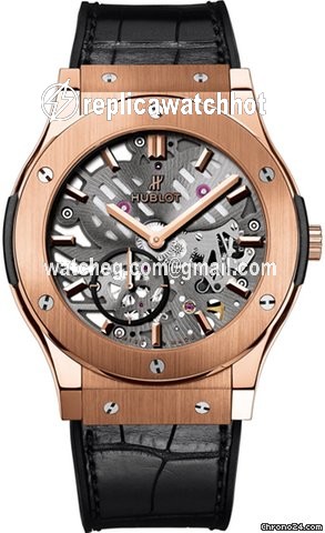 Hublot Classic Fusion Ultra-Thin Mens watch Unisex Manual winding Rose gold 545.OX.0180.LR
