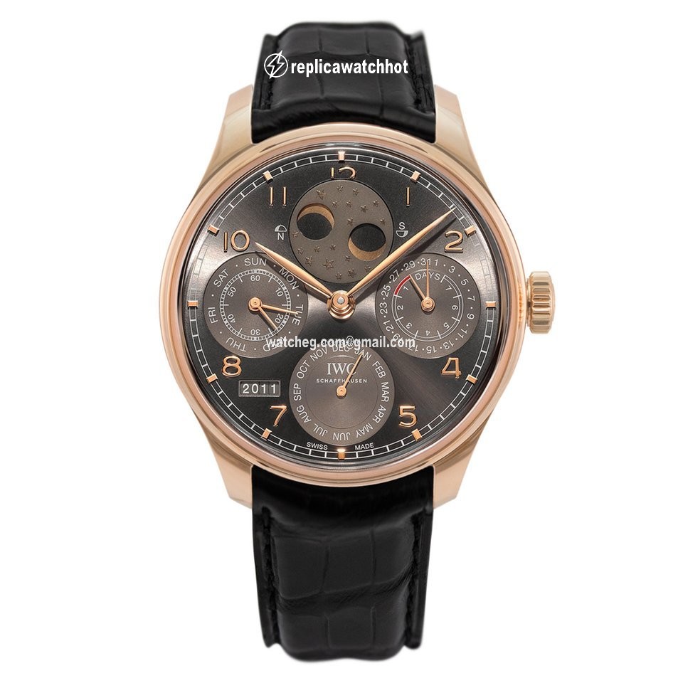 IWC Portuguese Perpetual Calendar Mens watch Unisex Automatic Rose gold IW503404