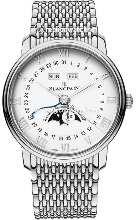 Blancpain Villeret Quantieme Complet Mens watch Unisex Automatic Steel 6654-1127-mmb