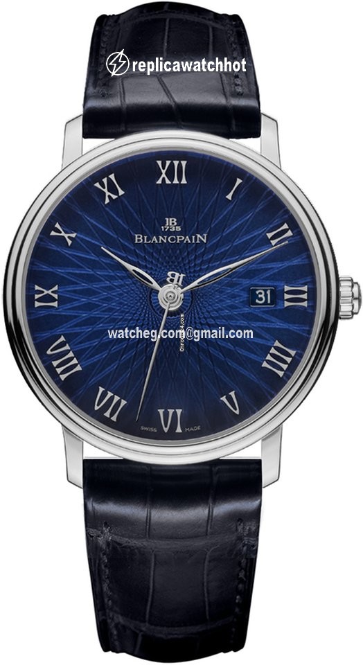 Blancpain Villeret Ultra-Slim Mens watch Unisex Automatic White gold 6223c-1529-55a