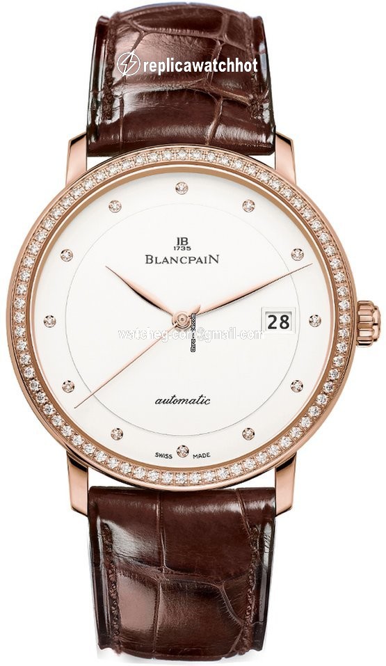 Blancpain Villeret Ultra-Slim Mens watch Unisex Automatic Rose gold 6223-2987-55b