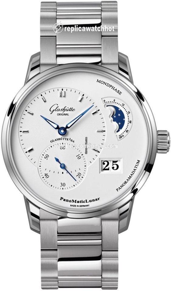 Glashtte Original PanoMaticLunar Mens watch Unisex Automatic Steel 1-90-02-42-32-24