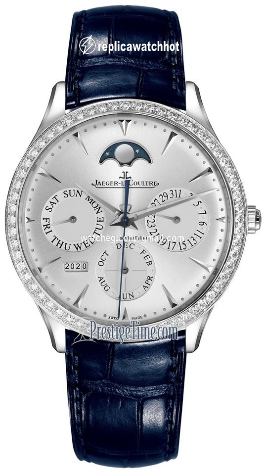Jaeger-LeCoultre Master Ultra Thin Perpetual Mens watch Unisex Automatic White gold 1303501