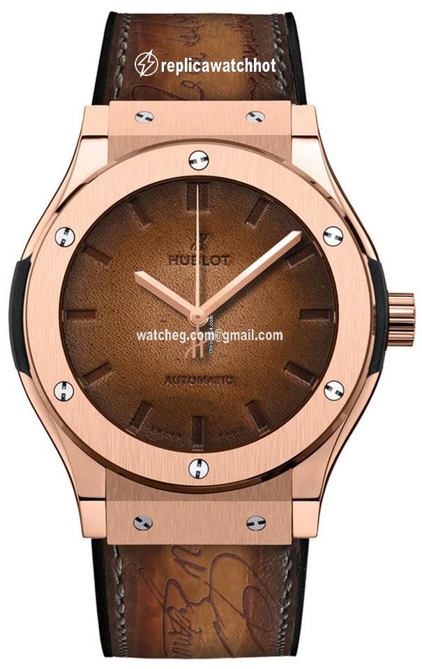 Hublot Classic Fusion 45, 42, 38, 33 mm Mens watch Unisex Automatic Rose gold 511.ox.0500.vr.ber16 BERLUTI