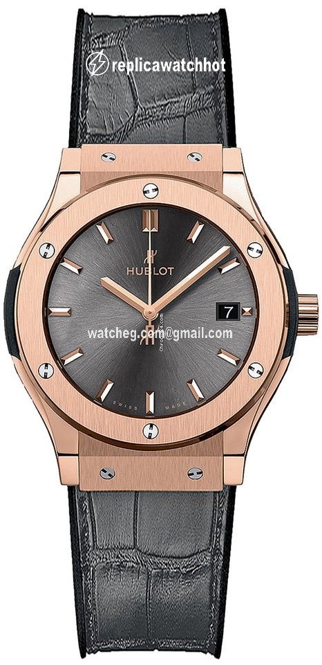 Hublot Classic Fusion Racing Grey Womens watch Quartz Rose gold 581.ox.7081.rx