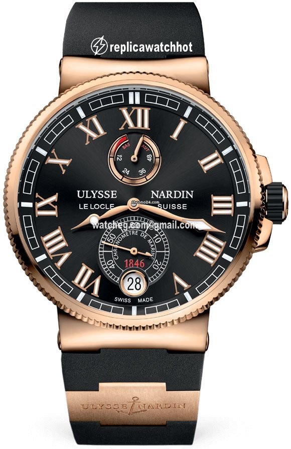 Ulysse Nardin Marine Chronometer Manufacture Mens watch Unisex Automatic Rose gold 1186-126-3 42