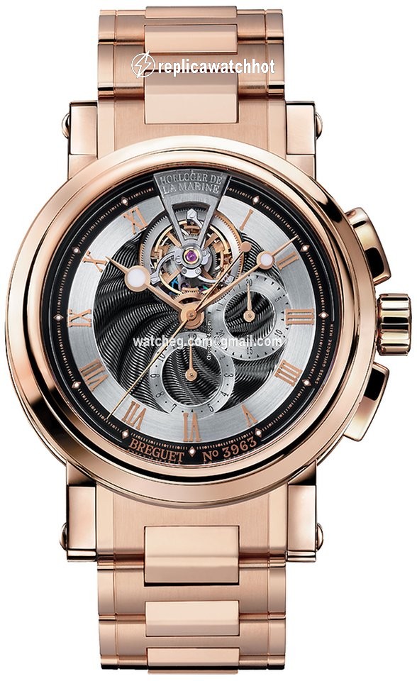 Breguet Marine Mens watch Unisex Manual winding Rose gold 5837br 92 rm0
