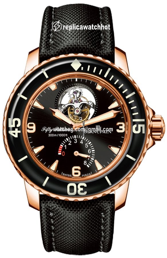 Blancpain Fifty Fathoms Mens watch Unisex Automatic Rose gold 5025-3630-52b