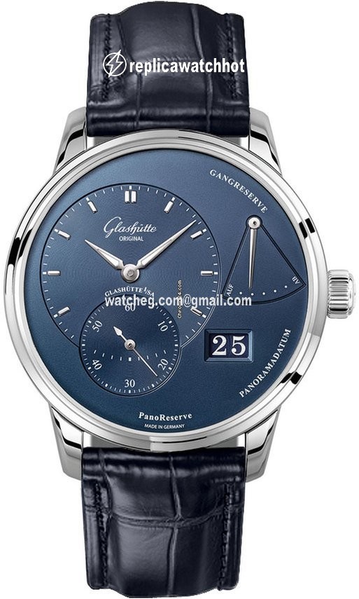 Glashtte Original PanoReserve Mens watch Unisex Manual winding Steel 1-65-01-26-12-35