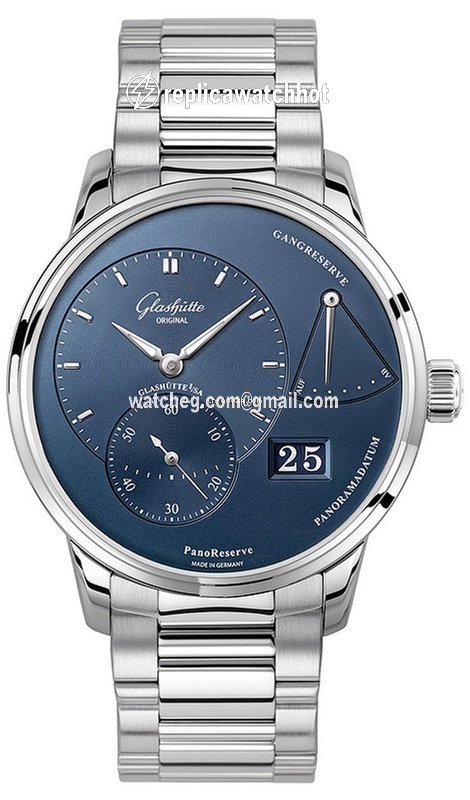 Glashtte Original PanoReserve Mens watch Unisex Manual winding Steel 1-65-01-26-12-70