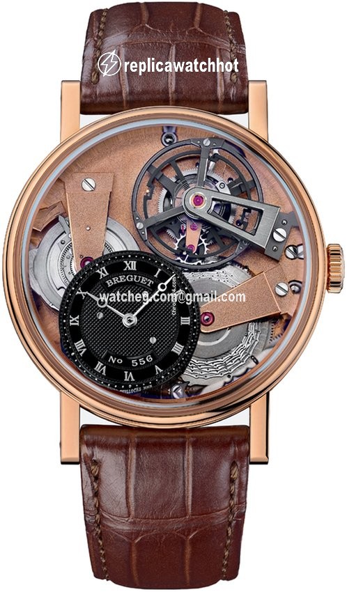 Breguet Tradition Mens watch Unisex Manual winding Rose gold 7047br r9 9zu