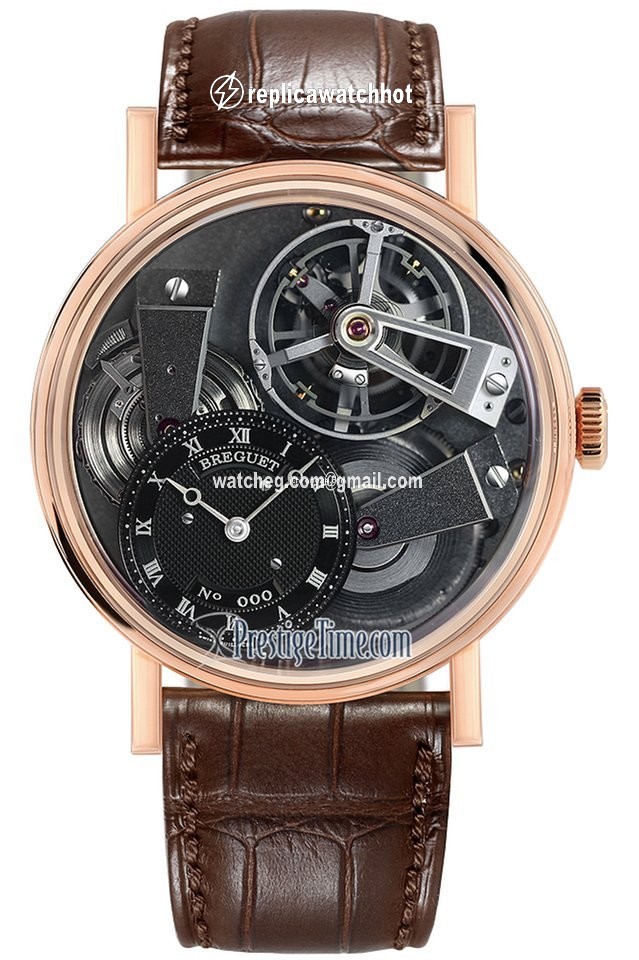 Breguet Tradition Mens watch Unisex Manual winding Rose gold 7047br g9 9zu