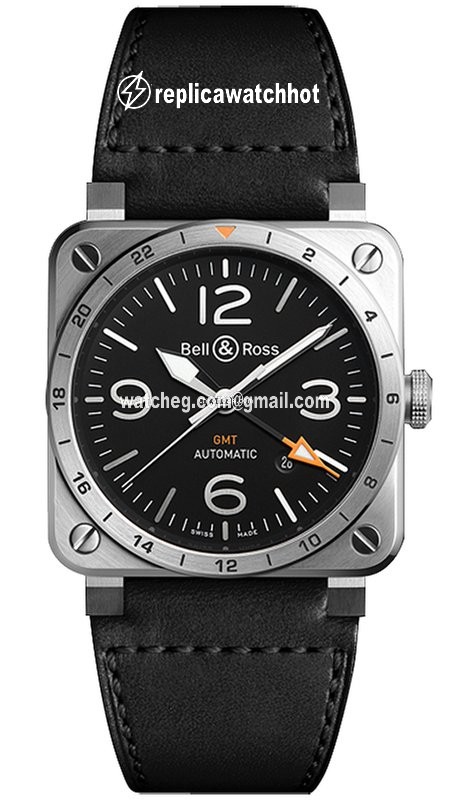Bell & Ross BR 03 Mens watch Unisex Automatic Steel BR0393-GMT-ST SCA