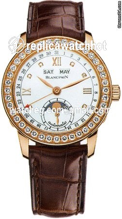 Blancpain Leman Moonphase Womens watch Automatic Rose gold 2360-2991a-55b