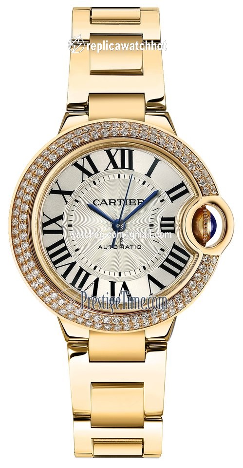 Cartier Ballon Bleu 33mm Womens watch Automatic Yellow gold wjbb0002