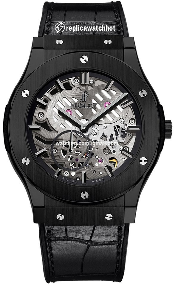 Hublot Classic Fusion Ultra-Thin Mens watch Unisex Manual winding Titanium 515.cm.0140.lr All Black