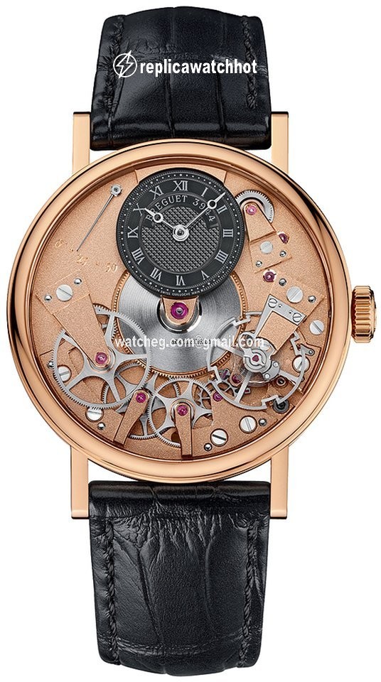 Breguet Tradition Mens watch Unisex Manual winding Rose gold 7027br r9 9v6