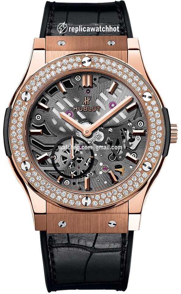 Hublot Classic Fusion Ultra-Thin Mens watch Unisex Manual winding Rose gold 545.ox.0180.lr.1104