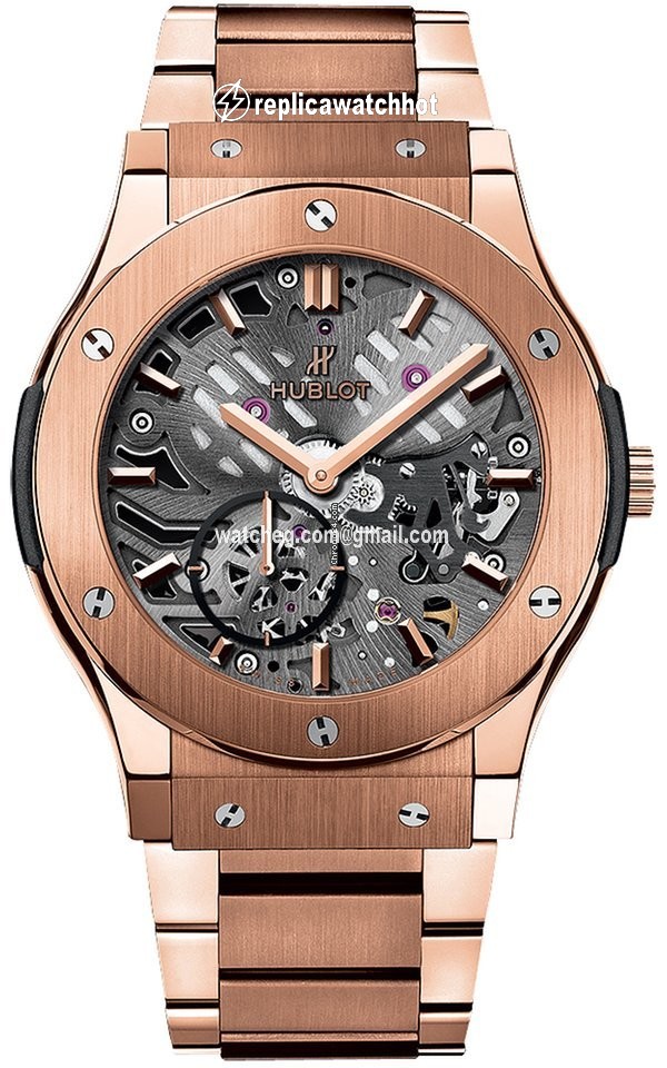 Hublot Classic Fusion Ultra-Thin Mens watch Unisex Manual winding Rose gold 545.ox.0180.ox