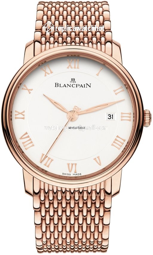Blancpain Villeret Ultra-Slim Mens watch Unisex Automatic Rose gold 6651-3642-mmb
