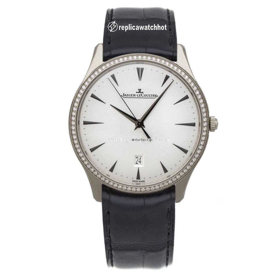 Jaeger-LeCoultre Master Ultra Thin Date Mens watch Unisex Automatic White gold Q1283501 or 1283501