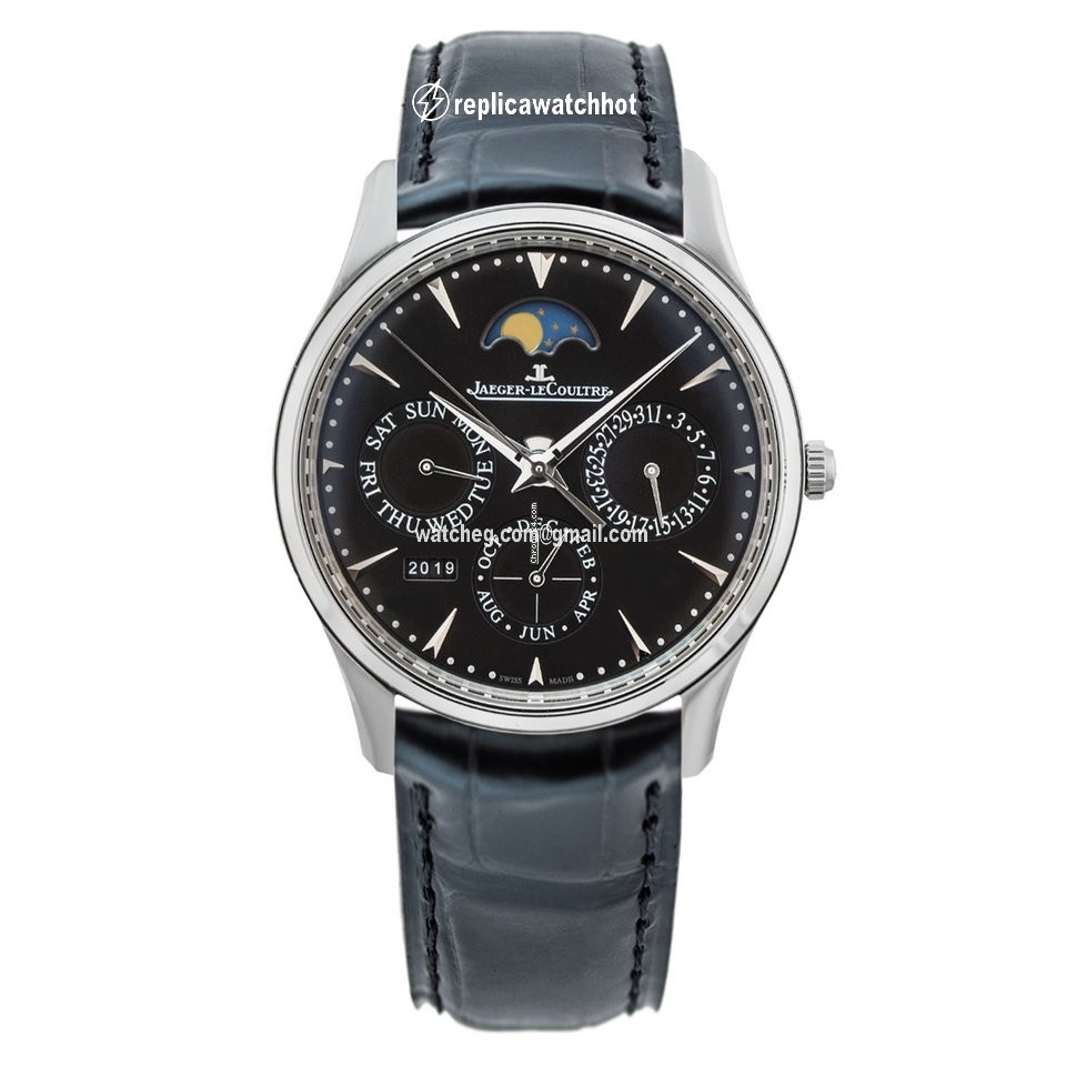 Jaeger-LeCoultre Master Ultra Thin Perpetual Mens watch Unisex Automatic Steel Q1308470 or 1308470