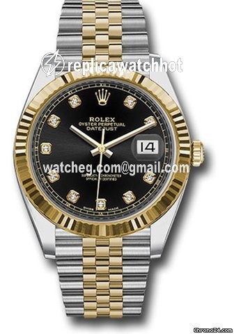Rolex Datejust 41 Mens watch Unisex Gold Steel Automatic 126333 bkdj