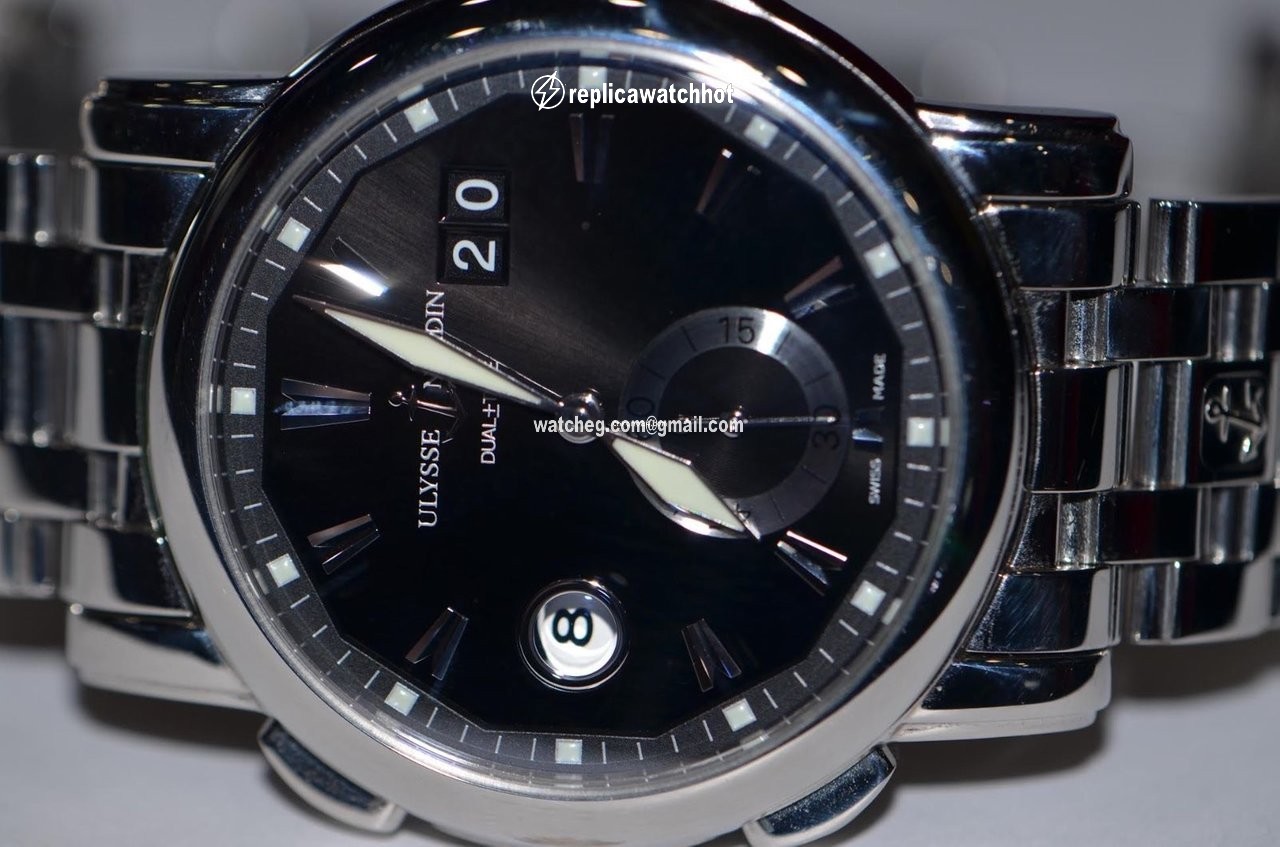 Ulysse Nardin Dual Time Mens watch Unisex Automatic Steel 243-55-7 91