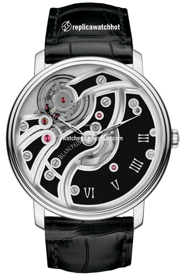 Blancpain Villeret Mens watch Unisex Manual winding White gold 6616-1530-55b