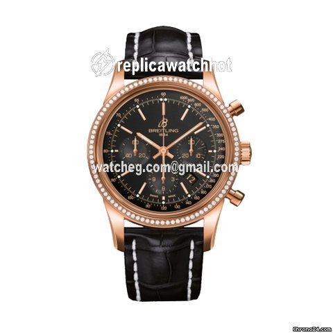 Breitling Transocean Chronograph Mens watch Unisex Automatic Red gold RB015253 BB16