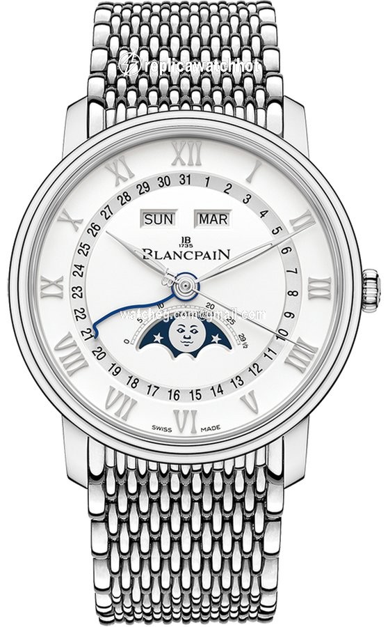 Blancpain Villeret Quantieme Complet Mens watch Unisex Automatic Steel 6654a-1127-mmb