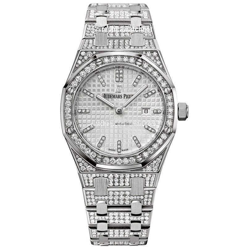 Audemars Piguet Royal Oak Lady Womens watch Quartz White gold 67652BC.ZZ.1262BC.01