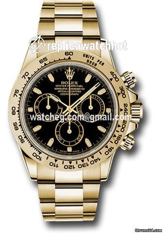 Rolex Daytona Mens watch Unisex Yellow gold Automatic 116508 bki