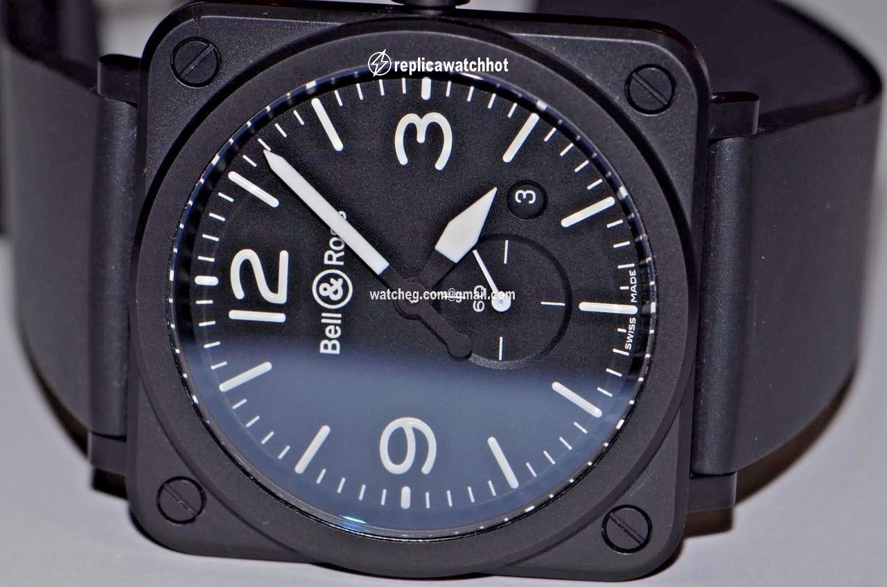 Bell & Ross BR S Mens watch Unisex Quartz Ceramic BRS-BL-CES SSA