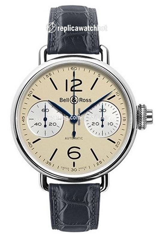 Bell & Ross Vintage Mens watch Unisex Automatic Steel BRWW1-MONO-IVO SCR