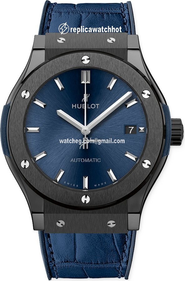 Hublot Classic Fusion Blue Automatic Ceramic 565.cm.7170.lr Ceramic Blue