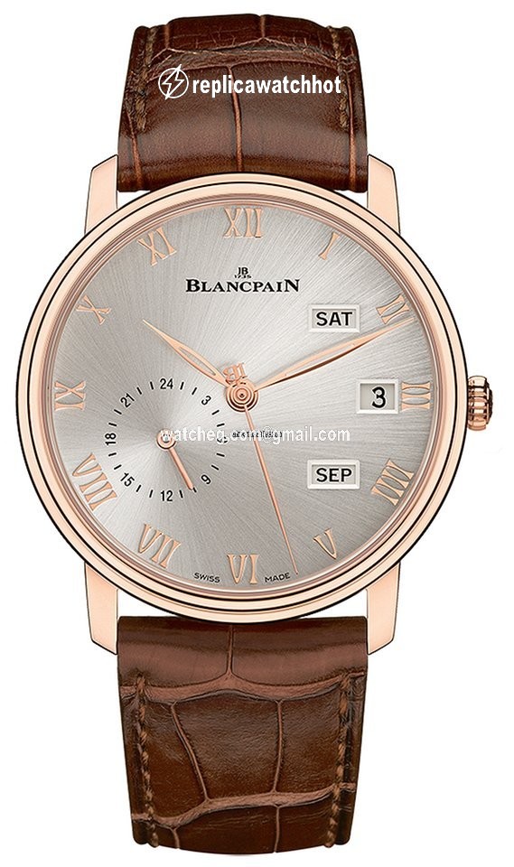 Blancpain Villeret Mens watch Unisex Automatic Rose gold 6670a-3642-55b