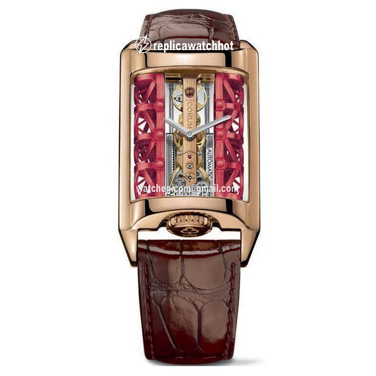 Corum Golden Bridge Mens watch Unisex Automatic Rose gold B313 03371 - 313.100.55 0F02 SB02R