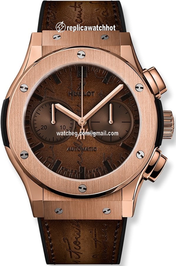 Hublot Classic Fusion Chronograph Mens watch Unisex Automatic Rose gold 521.ox.0500.vr.ber17 BERLUTI