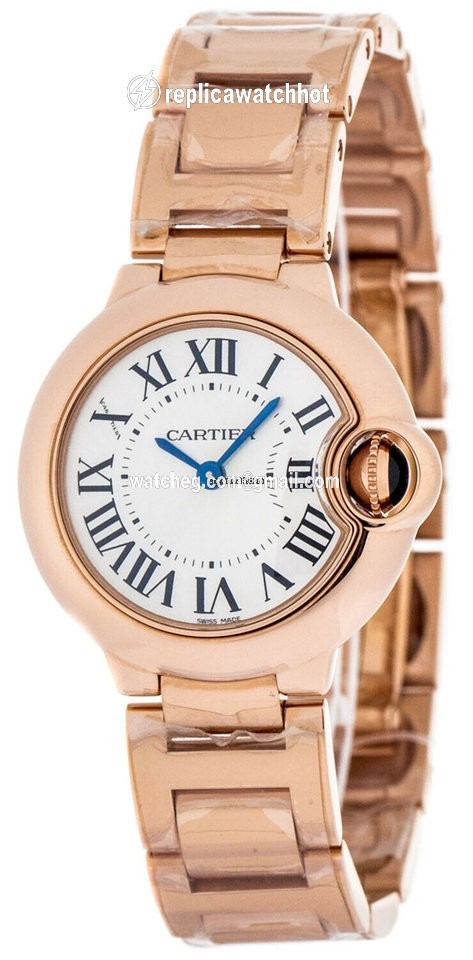 Cartier Ballon Bleu 28mm Quartz Rose gold W69002Z2