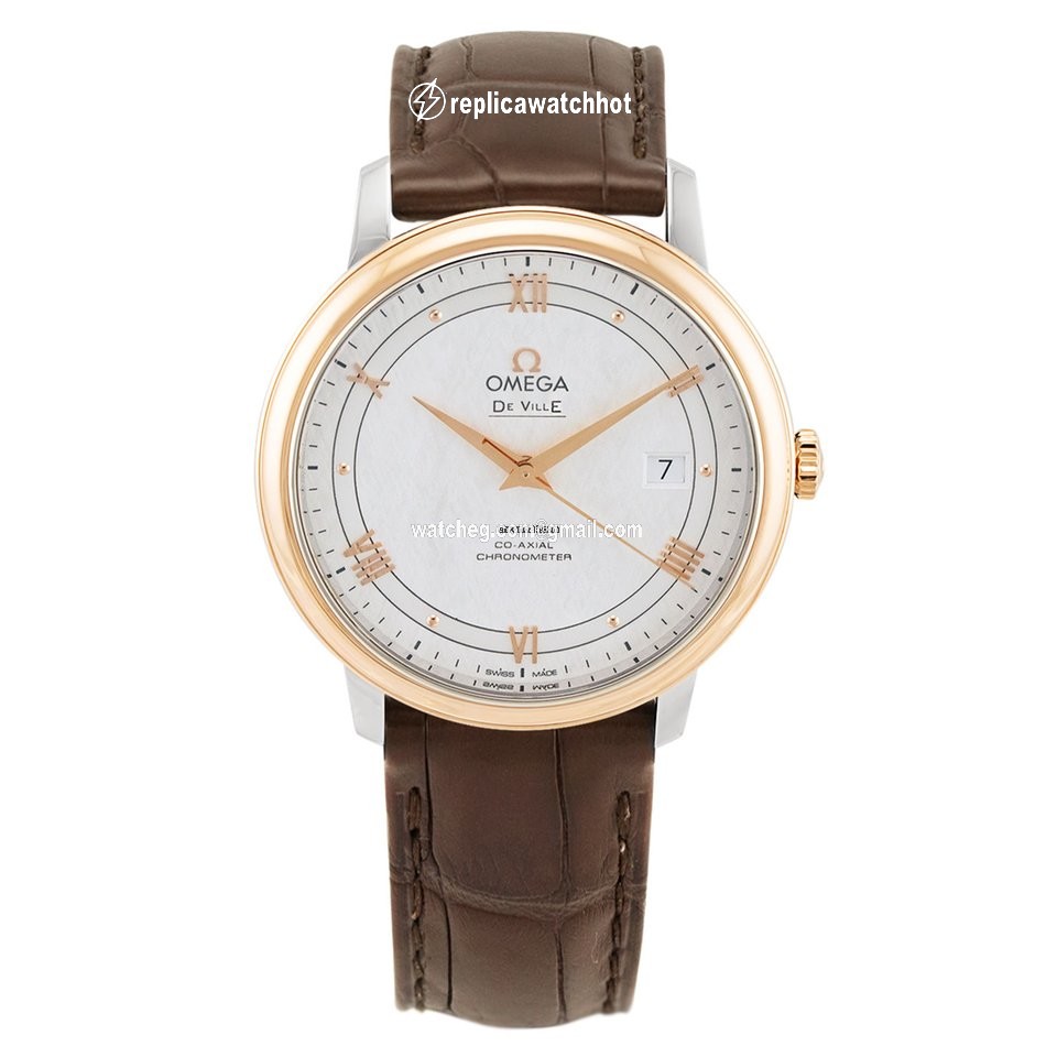 Omega De Ville Prestige Mens watch Unisex Automatic Gold Steel 424.23.40.20.02.002