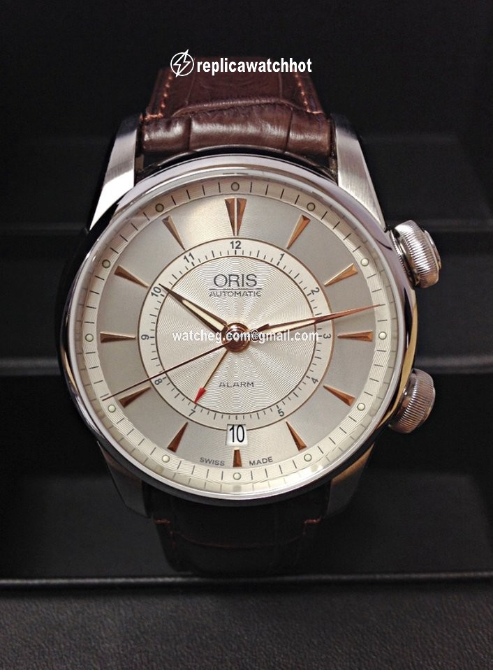 Oris Artelier Alarm Mens watch Unisex Automatic Steel 01 908 7607 4051