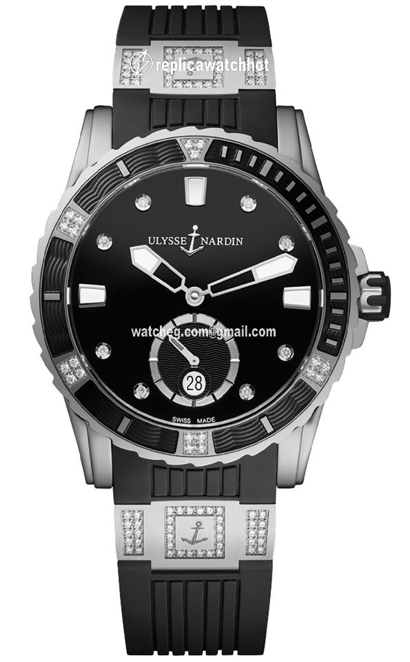 Ulysse Nardin Lady Diver Womens watch Automatic Steel 3203-190-3C 12.12