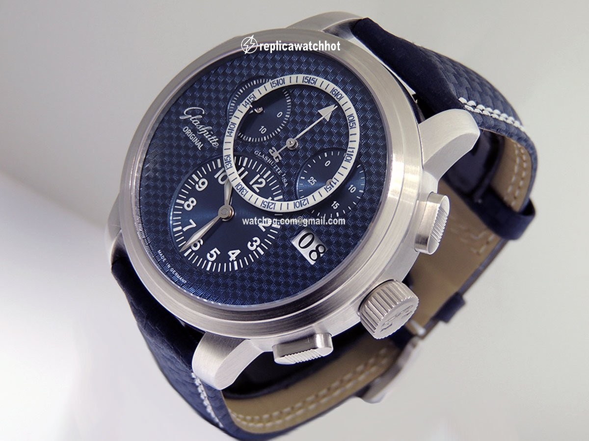 Glashtte Original PanoMaticChrono XL Mens watch Unisex Automatic Platinum 95-01-05-15-04