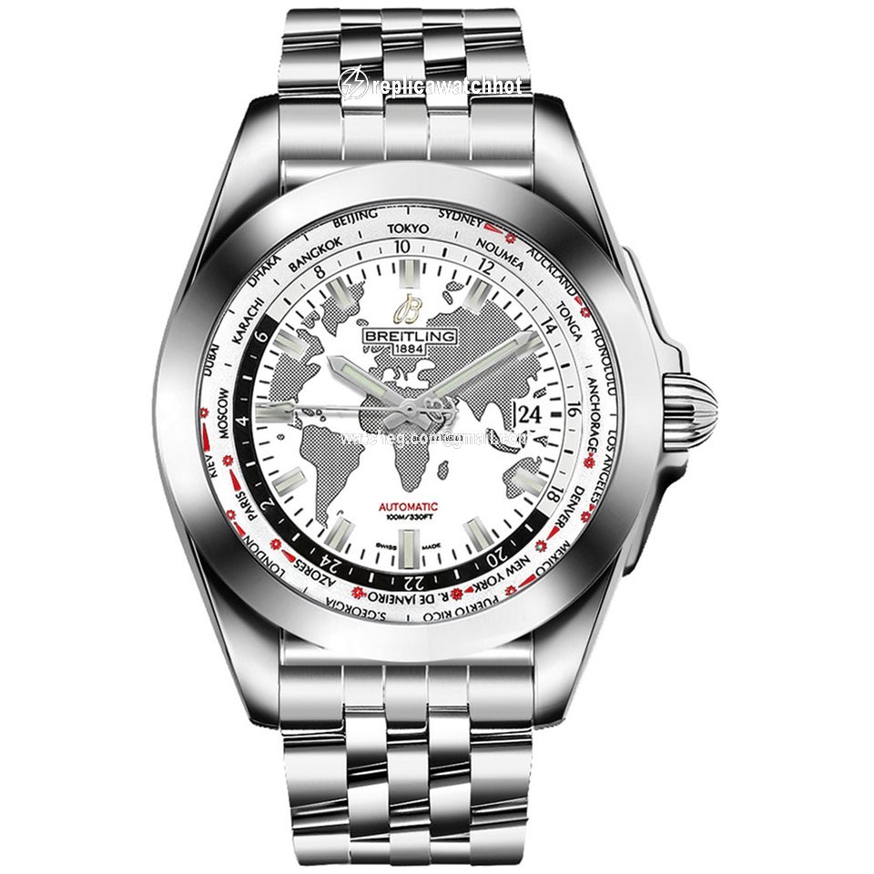 Breitling Galactic Unitime Mens watch Unisex Automatic Steel WB3510U0 A777 375A