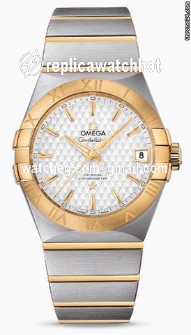 Omega Constellation Men Mens watch Unisex Automatic Gold Steel 123.20.38.21.02.009