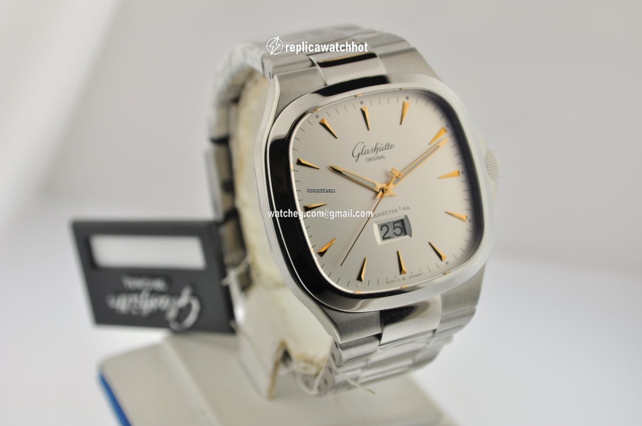 Glashtte Original Seventies Panorama Date Mens watch Unisex Manual winding Steel 3947111214