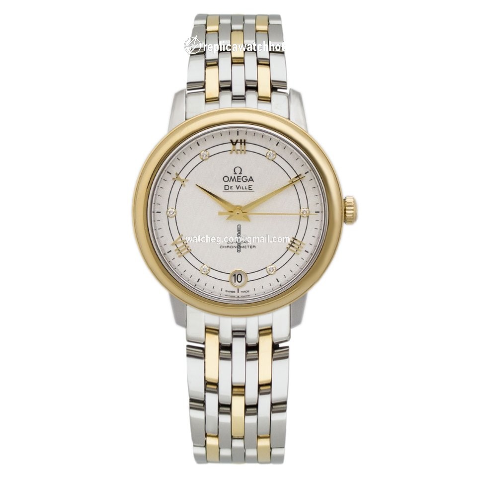 Omega De Ville Prestige Womens watch Automatic Gold Steel 424.20.33.20.52.001