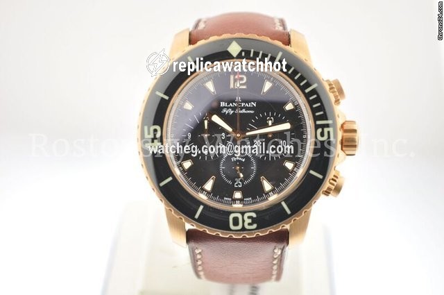 Blancpain Fifty Fathoms Mens watch Unisex Automatic Rose gold 5085FA-3630-63B